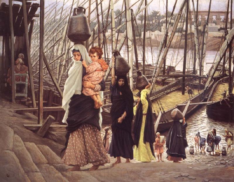 James Tissot Sojourn in Egypt Norge oil painting art